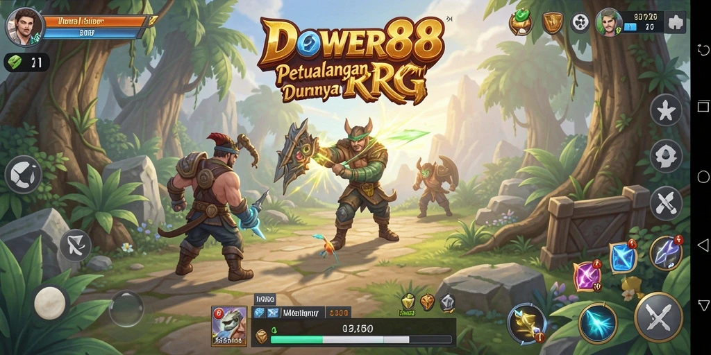 Tampilan menarik dari gameplay DOWER88 saat berpetualang.