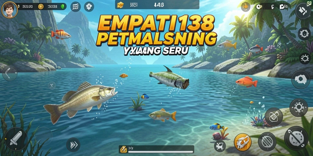 Tampilan gameplay <strong>EMPATI138</strong> yang menampilkan aktivitas memancing yang seru dan realistis.