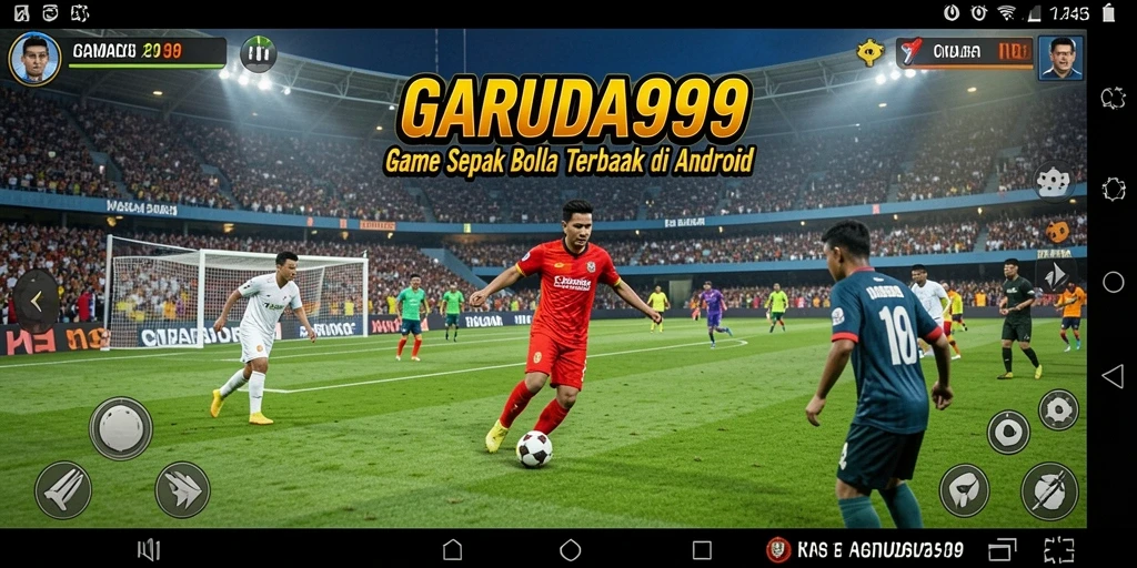 Tampilan gameplay GARUDA999 yang mendebarkan di lapangan sepak bola.
