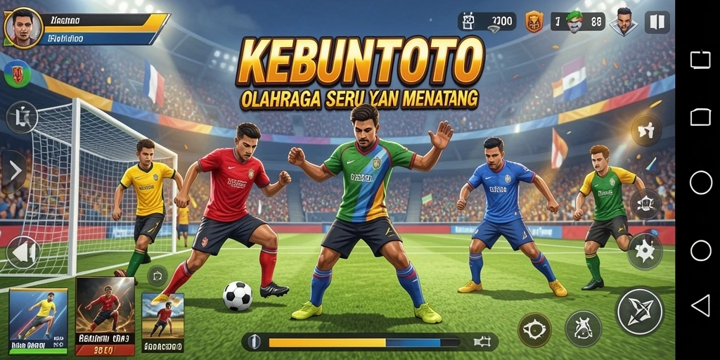 Gameplay KEBUNTOTO yang seru dan kompetitif dalam olahraga.