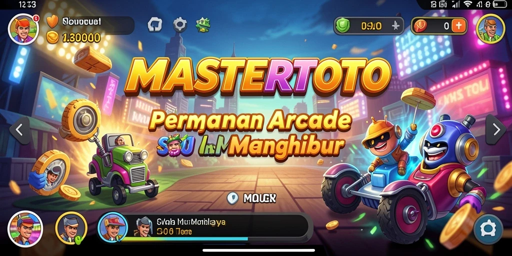 Tangkapan layar MASTERTOTO menampilkan aksi seru dalam permainan Arcade.