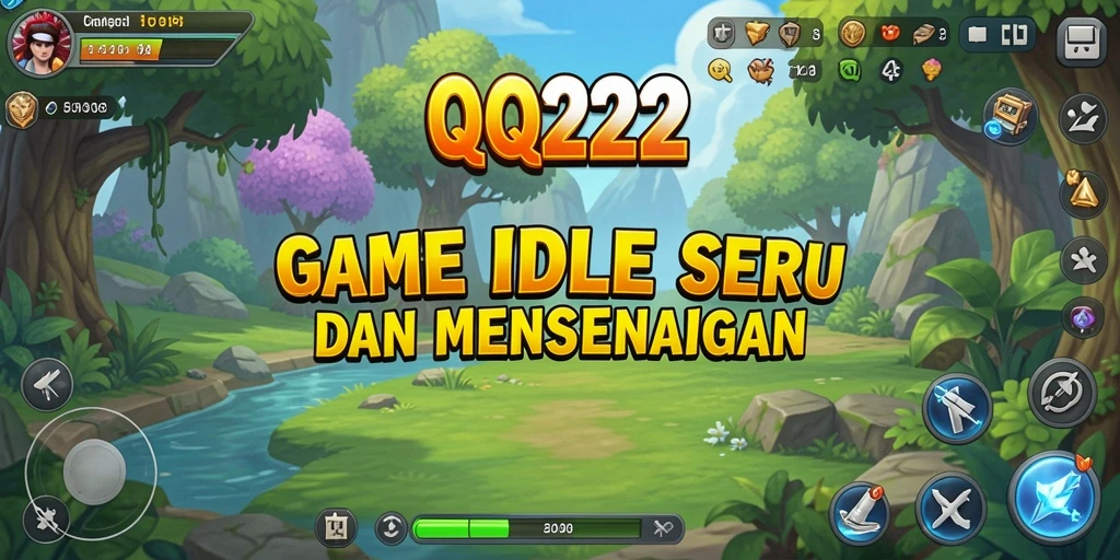 Tangkapan layar gameplay QQ222 menampilkan aktivitas pengumpulan sumber daya yang seru.