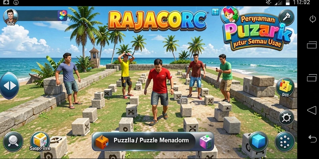 Tampilan gameplay puzzle yang menantang dan menarik.
