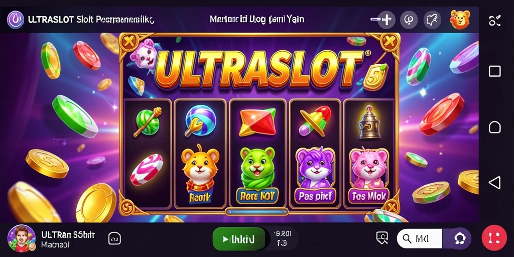 Tampilan gameplay ULTRASLOT yang memukau dan mengasyikkan.